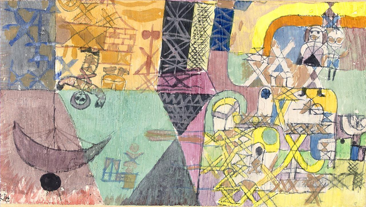 Asian entertainers Paul Klee Oil Paintings